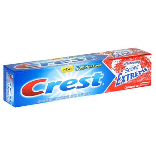 Buy Crest Fluoride Anticavity Toothpaste, Whitening Plus Scope Extreme, Cinnamon Ice, 7.8 oz (221 g) (Pack of 4)