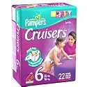 Pampers Cruisers Size 6, Jumbo Pack - 22 / Pack, 4 Packs