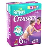 Pampers Cruisers Size 6, Jumbo Pack - 22 / Pack, 4 Packs