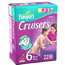 Pampers Cruisers Size 6, Jumbo Pack - 22 / Pack, 4 Packs