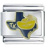 Hat On Texas Italian Charms Bracelet Link