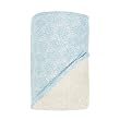 Bumkins Organic Cotton Hooded Towel Set - Dusty Blue Print Trim