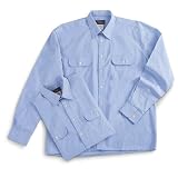 2 Wrangler® Chambray Long - sleeved Shirts Blue by Wrangler