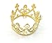 Kuzhi Wedding Party Baby Circle Round Mini Crown Tiara (Gold)