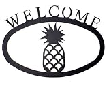 17.5 Large Iron Outdoor Welcome Sign - Pineapple
