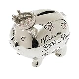 Mud Pie Baby Little Princess Pewter Piggy Bank