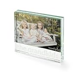 Mud Pie Memories Photo Frame, Glass Block with... by Mud Pie