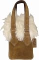 Nicole Miller Suede Purse Universal Cell Phone Carry Case, Brown