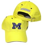 Michigan Wolverines Yellow Adult OSFA Adidas Slouch Cap / Hat