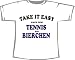 Sports : Nach dem Tennis ein Bier; T-Shirt wei&szlig;