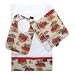 Fern County Firemen Bib, Burp Cloth and Cuddle Blanket Set
