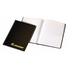 Adams Account Book, 7 x 9.25 Inches, Black, 8-Columns, 80 Pages (ARB8008M)