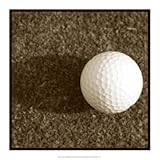 IMAGE OF Sepia Golf Ball Study IV Beautiful MUSEUM WRAP CANVAS Print with Added BRUSHSTROKES Jason Johnson 17x17