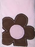 Mod Pod Pop Daisy Boa Baby Blanket Pink and Brown
