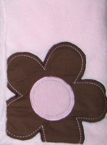 Mod Pod Pop Daisy Boa Baby Blanket Pink and Brown product image