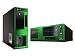 APEVIA Black / Green SECC Steel / Aluminum X-MASTER-GN/500 ATX Media Center / HTPC Case - Retail