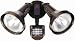Designers Edge L-976LEDBR Outdoor Two-Light Downward Floodlight, 220-Degree Motion-Activated, Bronze