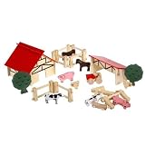 Creative Toys : Childrens Wooden Play Farm in a Bag [Toy]
