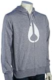 Nixon Wings Zip Fleece Hoody - Heather Grey