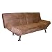 Convertible Sofa Bed - Microfiber Dark Brown