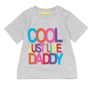 'cool Just Like Daddy' T-shirt - Grey