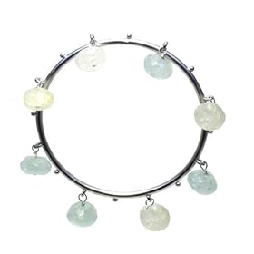 Chalcedony Bangle Bracelet by Elizabeth Showers by Chalcedony Bracelets