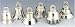 Dozen (.8"-1"H) Mini Silver Bells-BL037