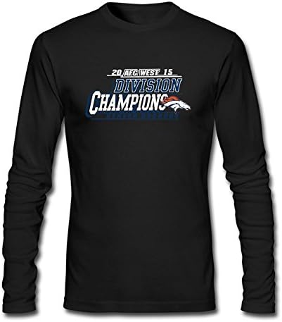 Men's Denver Broncos 2015 AFC West Division Champions Long Sleeves T-Shirts