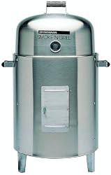 Brinkmann 810-5305-6 Smoke'N Grill Charcoal Smoker and Grill, Stainless Steel
