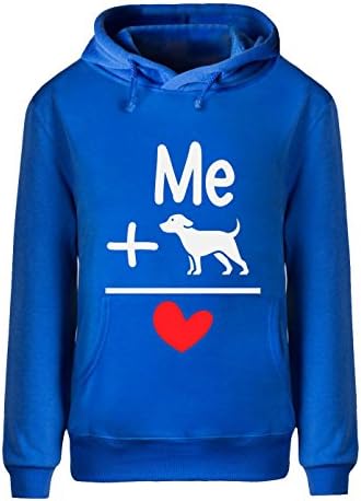 me dog=love Sweatshirts for Mens XXXL royalBlue