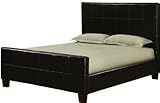 Modus Furniture Upholstered California King Size Milano Panel Bed in Chocol ....