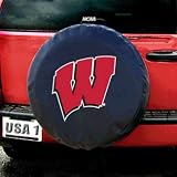 Wisconsin Badgers NCAA Spare Tire Cover (Black)
