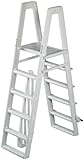 Ocean Blue A-Frame Ladder with Slide Lock System for Aboveground Swimming Pools