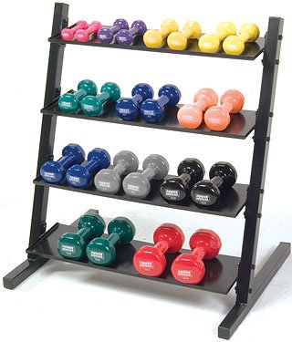 Power Systems Neoprene/Vinyl Dumbbell Storage Rack