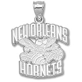 New Orleans Hornets 1in Sterling Silver Logo Pendant