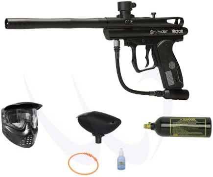 Kingman Spyder 2012 Victor Paintball Gun - Diamond Black Basic Package