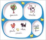 Baby & Cie Melamine 4 part divided tray La Ferme The Farm