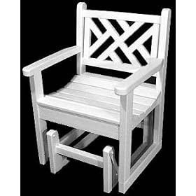 Chippendale Glider Chair by Poly-Wood