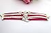 Sannysis Infinity Double Love Friendship PU Leather Alloy Charm Bracelet