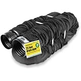 Flex-Drain 51510 Flexible/Expandable Landscaping Drain Pipe, Perforated with Filter Sock, 4-Inch by 25-Feet