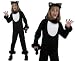 Girls 4-12 yrs Black Cat Kitty Kitten Pussy Cat Fancy Dress Costume 3 Sizes 4-12