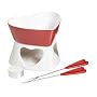 Kitchen Craft Heart Shaped Chocolate Fondue Gift Set with Two Matching Forks