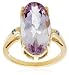 Jewelry : 10k Yellow Gold Pink Amethyst Ring