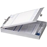 OfficemateOIC Aluminum Forms Storage Clipboard, 8.5 x 12 Inch (83200)