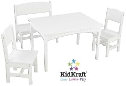 Nantucket Table with Bench and 2 chairs