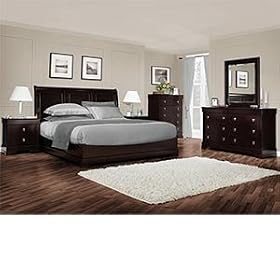 Melbourne 6-pc Queen Bedroom Set Bed, 2 Nightstands, Dresser, Mirror and Chest by Costco