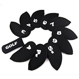 11pcs Golf Iron Club Set Putter Head Covers Case