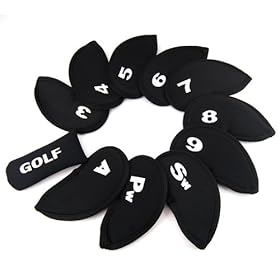  11pcs Golf Iron Club Set Putter Head Covers Case