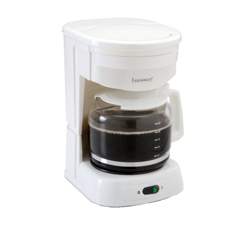 Continental Electric 12 Cup Coffee Maker, White Continental Electric 12 Cup Coffee Maker, White