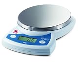 Ohaus Compact Scale CS200 Portable Digital Hand-Held Jewelry - Food - Ingredient - Postal Scale, Capacity 200 g (7.5 oz) x 0.1 gram (0.01 oz) Resolution, 5.75 x 5.25 in. Weigh Pan